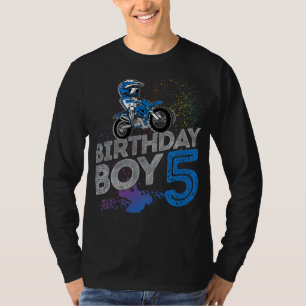 Dirt Bike Rider 5 år gammal Motocross 5:e födelsed T Shirt