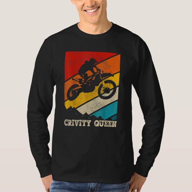Dirt Bike Rider Gravity Check Motocross Gravity Qu T Shirt (Framsida)