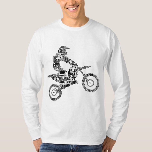 Dirt Bike Rider Motocross Enduro Dirt Biking Boys T Shirt (Framsida)