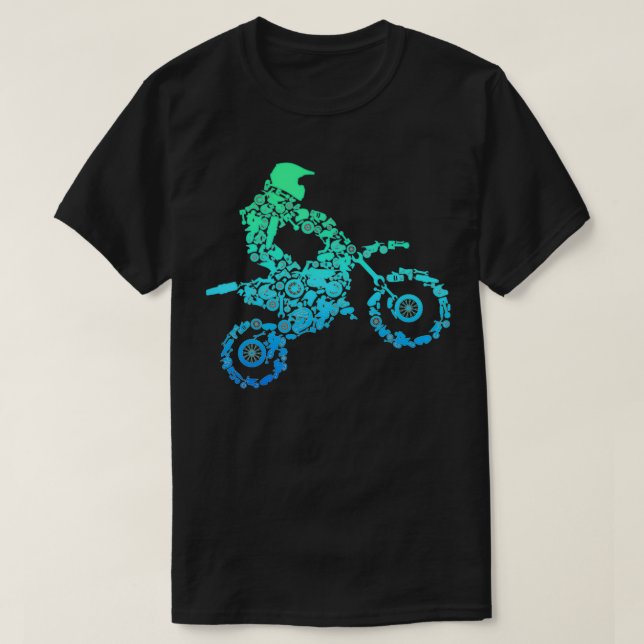 Dirt Bike Rider Motocross Enduro Dirt Biking Gift T Shirt (Design framsida)