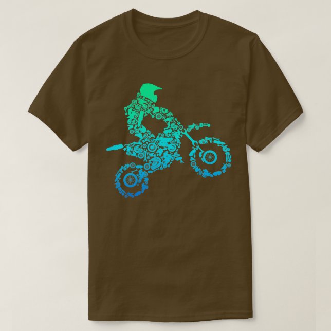 Dirt Bike Rider Motocross Enduro Dirt Biking Gift T Shirt (Design framsida)