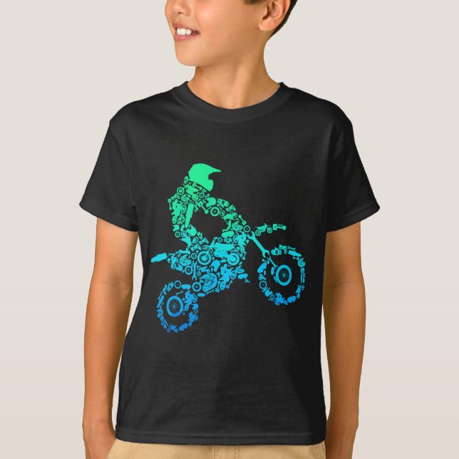 Dirt Bike Rider Motocross Enduro Dirt Biking Gift T Shirt (Framsida)