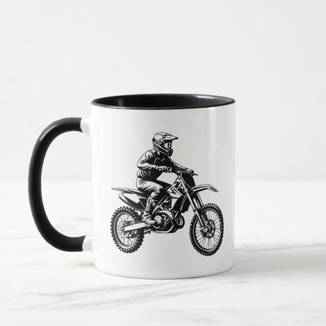 Dirt Bike Rider  Mugg (Vänster)