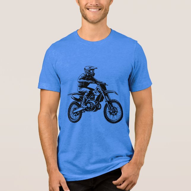 Dirt Bike Rider T Shirt (Framsida)