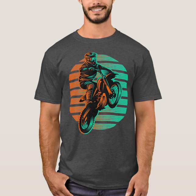 Dirt Bike Riding MX Motocross Supercross T Shirt (Framsida)