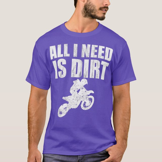 Dirt Bike Riding MX Motocross Supercross T Shirt (Framsida)