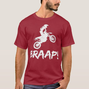 Dirt Bike Silhouette Braap 2 Stroke Supercross T Shirt