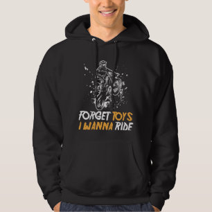 Dirt Bike Tävla Motocross Racer Glöm Leksaker Hoodie
