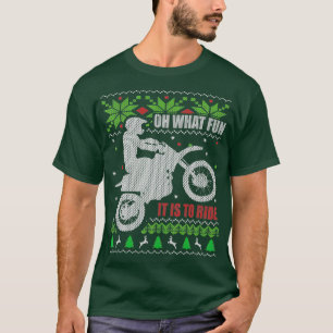 Dirt Bike Ugly jul Motocross Vilken Roligt det har T Shirt