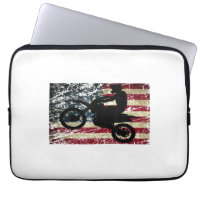 Dirt Bike USA flagga T-Shirt Motocross American Fl