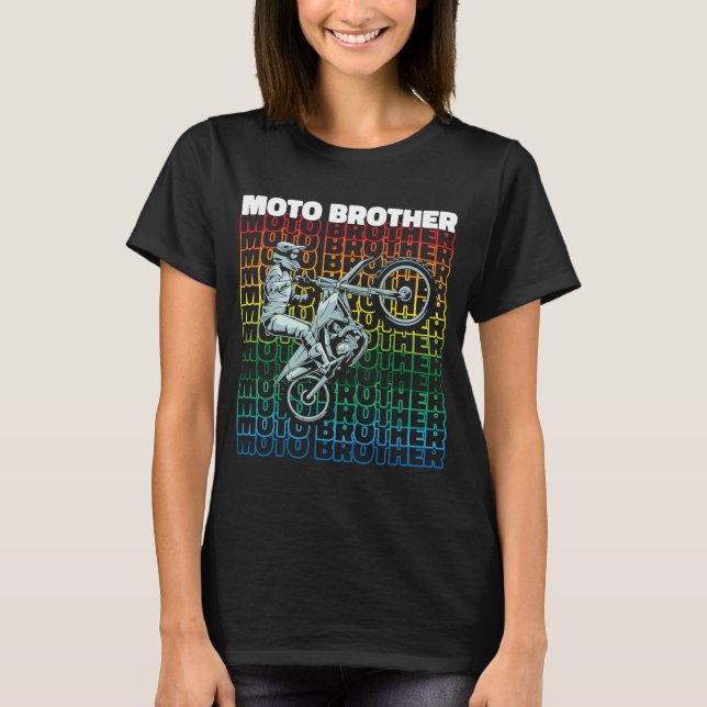 Dirt Biking Brother Biker Mx Motocross Bike Moto B T Shirt (Framsida)