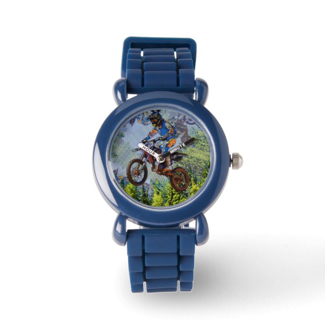 Dirt-Biking Fools - Motocross Racers Armbandsur (Framsida)