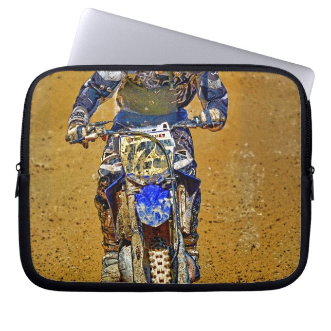 Dirt-Biking Moto-X Champ Designer #Gift Laptop Sleeve (Framsidan)
