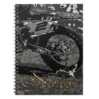 Dirt Biking (svartvitt) Anteckningsbok
