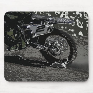 Dirt Biking (svartvitt) Musmatta