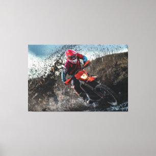 Dirt Cyrider dekorativ kudde Canvastryck