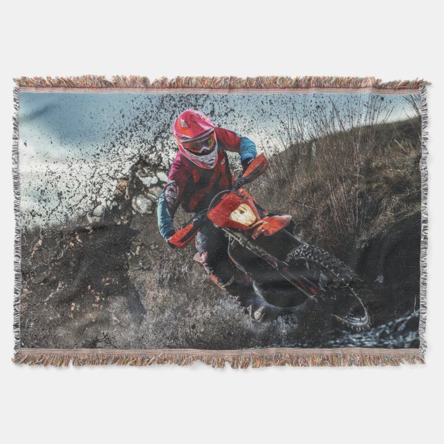 Dirt Cyrider dekorativ kudde Filt (Framsidan)