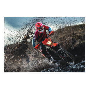 Dirt Cyrider dekorativ kudde Fototryck