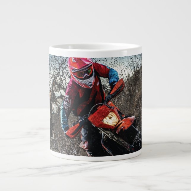 Dirt Cyrider dekorativ kudde Jumbo Mugg (Framsidan)
