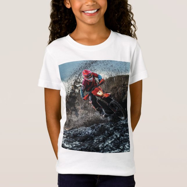 Dirt Cyrider dekorativ kudde T Shirt (Framsida)