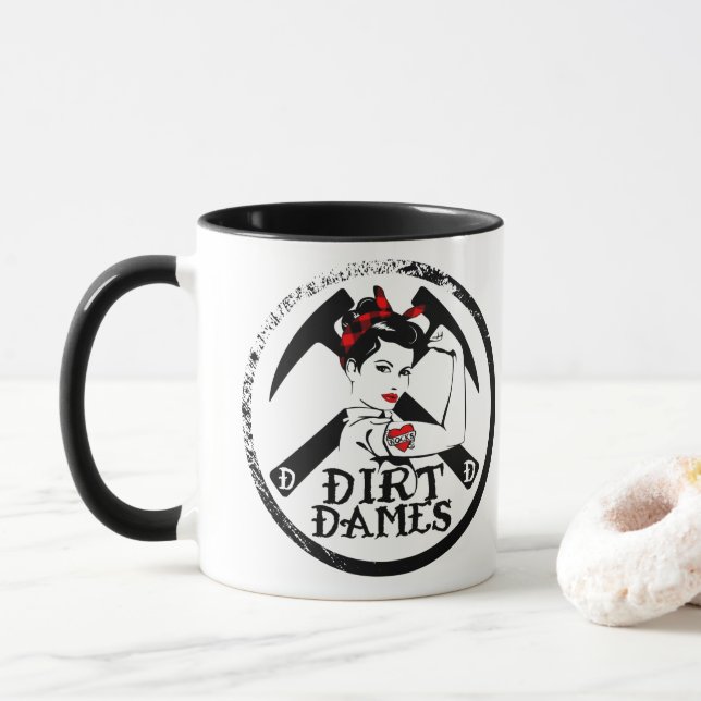 Dirt Dames: Rockhound, Geolog, Fossil Mugg (Med munk)