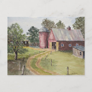 Dirt Drive Barn Vykort