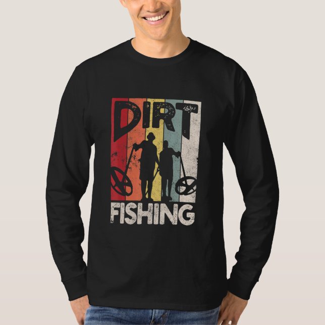 Dirt Fishing - Beach Treasure Identifying Metall D T Shirt (Framsida)