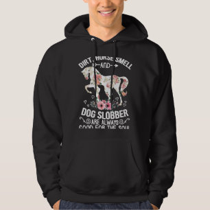 Dirt Horse Smell and Hund Slobber Alltid Bra Eques Hoodie
