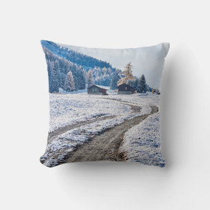 Dirt Road i Snö, Alpernor i Europa Kudde