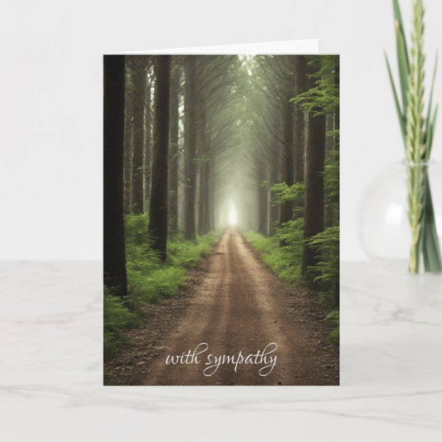 Dirt Road in Forest Sympathy Kort (Framsida)