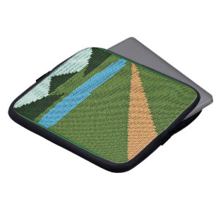 Dirt Road Konsthantverkskroknings tryckt elektroni Laptop Fodral