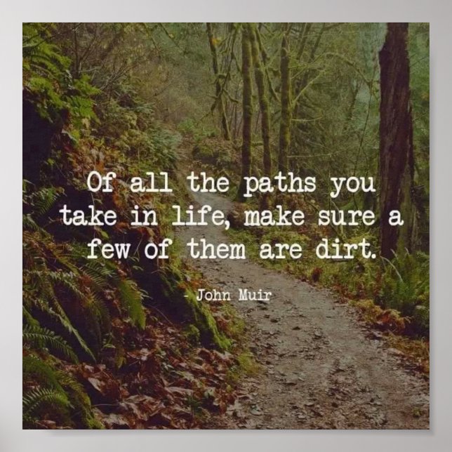 Dirt Road Quote Poster Art (Framsidan)
