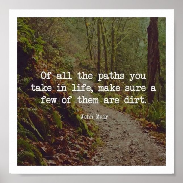 Dirt Road Quote Poster Art (Framsidan)