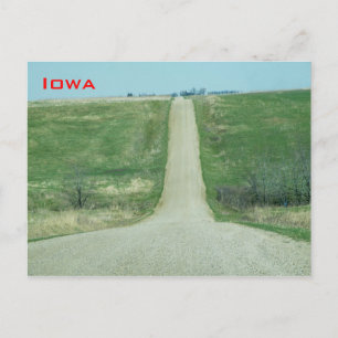 Dirt road - Rural Iowa Vykort