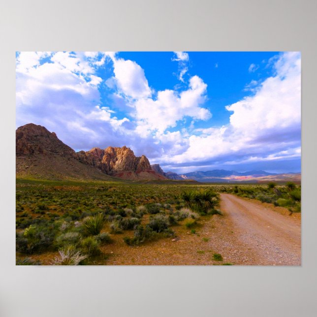 Dirt Road till Red Sten Poster (Framsidan)