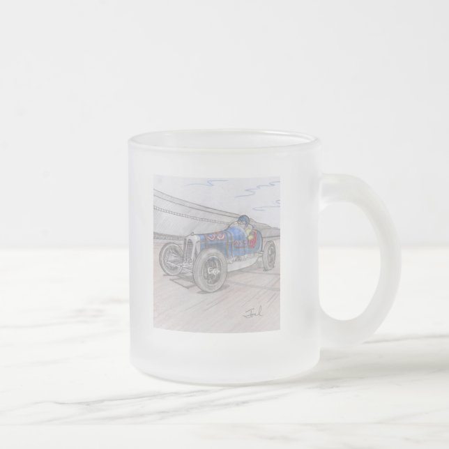 DIRT TRACK RACER mugg (frostat glas) (Höger)
