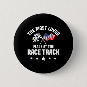 Dirt Track Racing Bil Racing Amerikanska Självstän Knapp