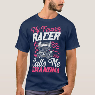 Dirt Track Racing Race Sprint Car Grandma T Shirt