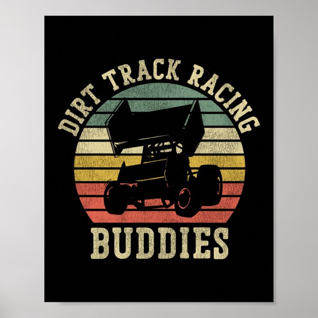 Dirt Track Tävla Dirt Track Tävla Buddies Sprint Poster (Framsidan)