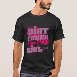 Dirt Track Tävla Girl Sprint Car Tävla T Shirt