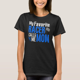 Dirt Track Tävla Ord My Favorite Racer-anrop T Shirt