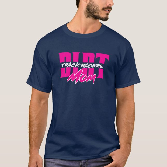 Dirt Track Tävla Racers Mamma T Shirt (Framsida)