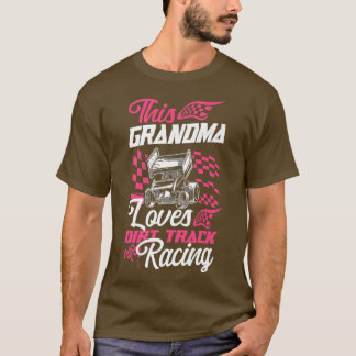 Dirt Track Tävla Tävling Sprint Car Grandma Premiu T Shirt