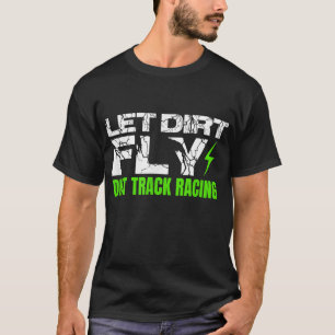 Dirt Track-Tävlan citerar Sprint Car Rally Dirt Bi T Shirt