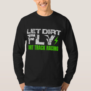 Dirt Track-Tävlan citerar Sprint Car Rally Dirt Bi T Shirt