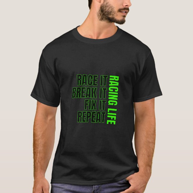 Dirt Track-Tävlan presenterar Sprintcar-modellen f T Shirt (Framsida)