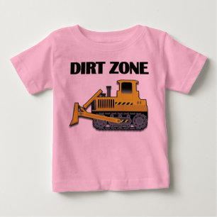 Dirt Zon (Bulldozer) - Anpassningsbar Baby Bra Jer T-shirt
