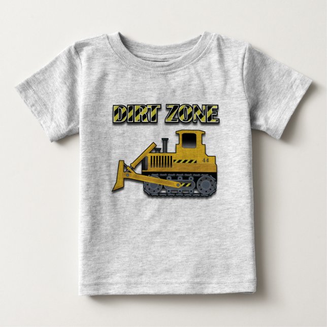 Dirt Zon (Bulldozer) - Baby Bra Jersey T-Shirt  (Framsida)