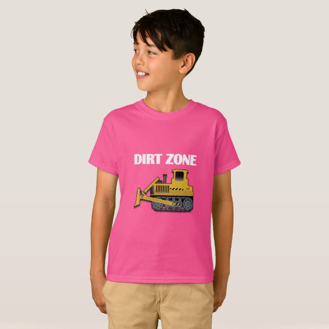 Dirt Zon (Bulldozer) - Barns grundläggande T-Shirt (Hel framsida)