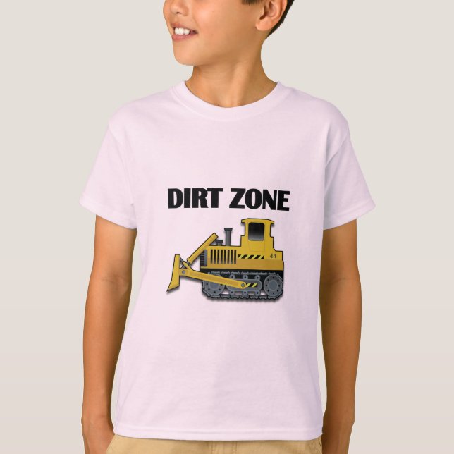 Dirt Zon (Bulldozer) - Barns grundläggande T-Shirt (Framsida)